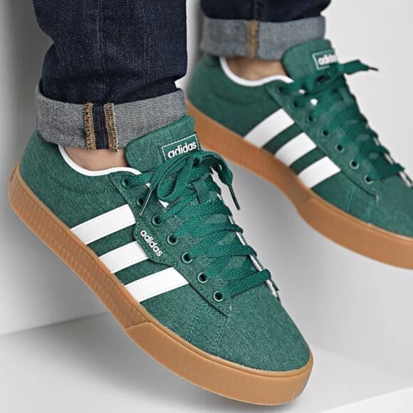 NEW adidas Daily 3.0 Men's Sneakers IF7487 Green/White/Gum Sz 11 NWT NIB - Picture 6 of 6